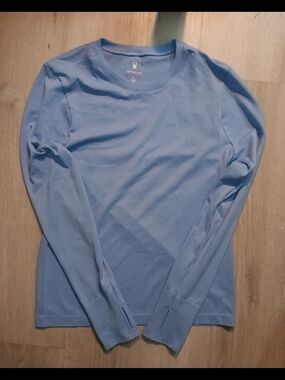 Spyder Powder Blue Women's Long-Sleeve Base Layer Top